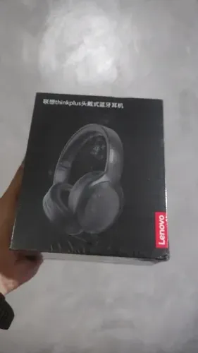 Fone de Ouvido Lenovo TH30 - Bluetooth 5.1 Sem Fio - Preto - Novo