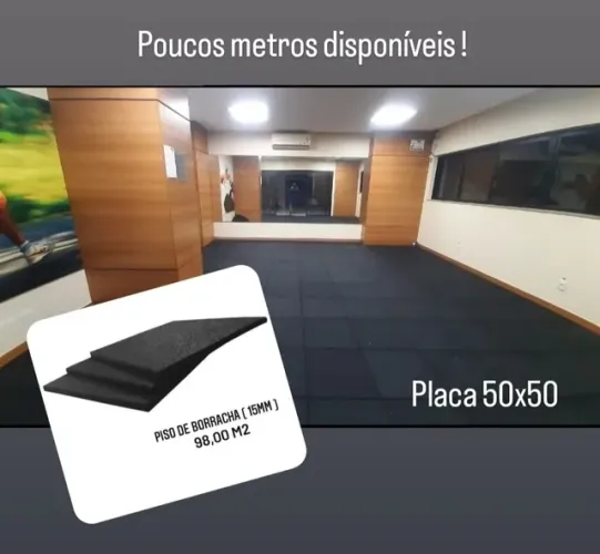Piso emborrachado para academia crossfit