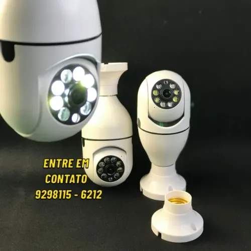 Camera Lampada de Segurança 360 Visao Noturna App Yousee-ok ja chega ai