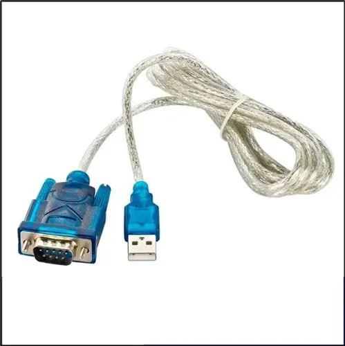 Cabo Conversor Porta Serial Rs232 Usb Azul Vga Macho X Usb