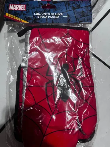 Baixou! Jogo Marvel Homem Aranha luva térmica pegador pega panela
