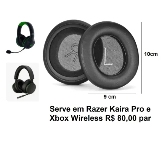 Almofada par Fone Hyperx / Razer / Astro / logitech / JBL / Corsair