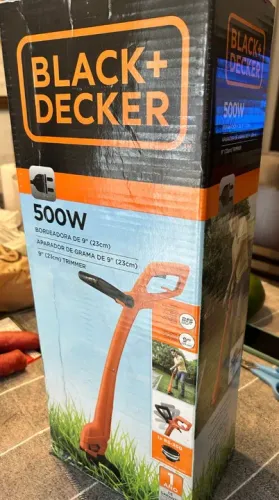 Cortador Aparador de Grama Elétrico Black+Decker GL350 230mm 500w 220v novo