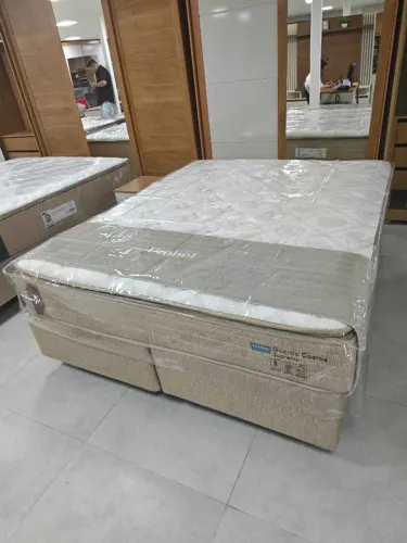 Cama Box Colchao Supremo King Molas Ensacadas 1,93x2,03x0,30 - Probel