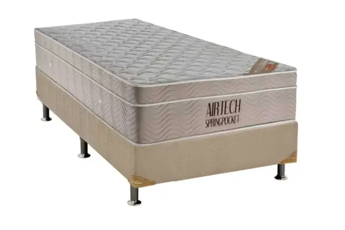 Cama Box Airtech Spring Pocket Solteirão 108x198x25 - Ortobom