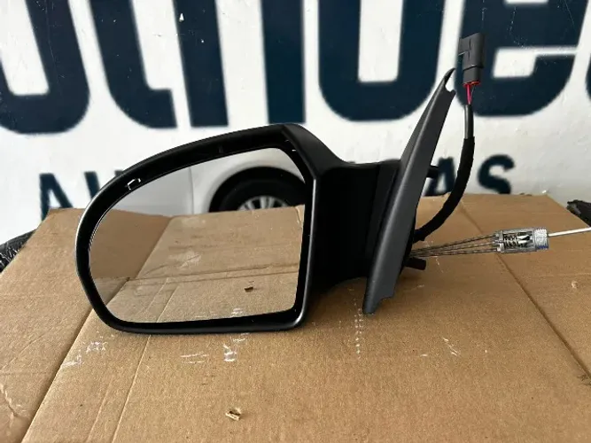Retrovisor Ford KA 12/13 3P Manual Esquerdo Preto Liso (c/Pisca) MTG