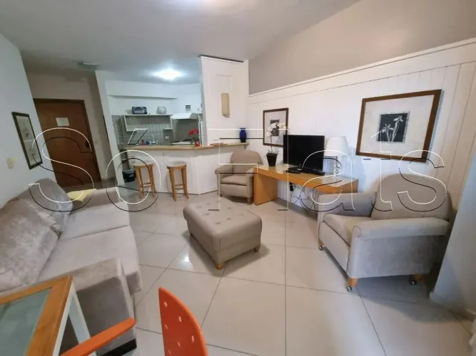 Flat no Sequoia com 1 dorm e 1 vaga de garagem disponível locação em Alphaville