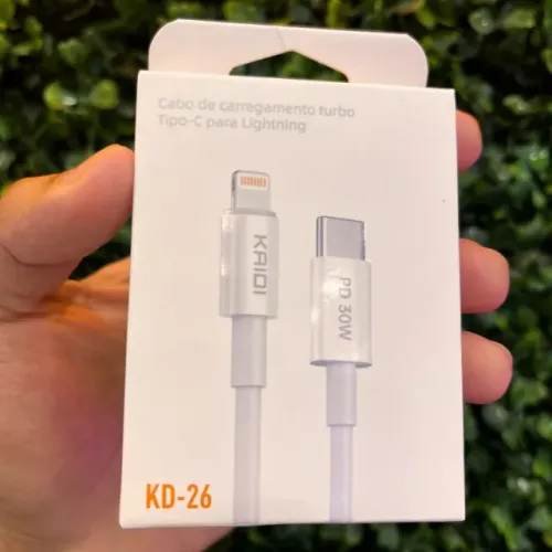 Cabo de carregamento turbo tipo C lightning 