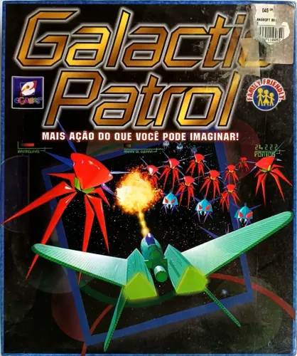 cd de jogo galactic patrol ação lacrado 104cx