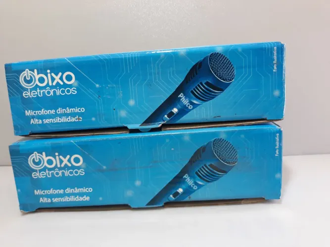 Kit de 2 microfone Philco Com fio. Novos 