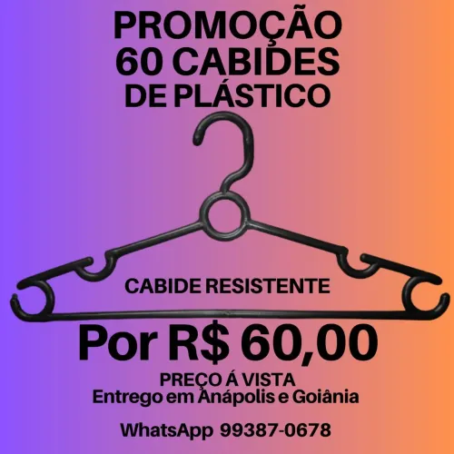 Cabides de Plástico - Promoção Imperdível!