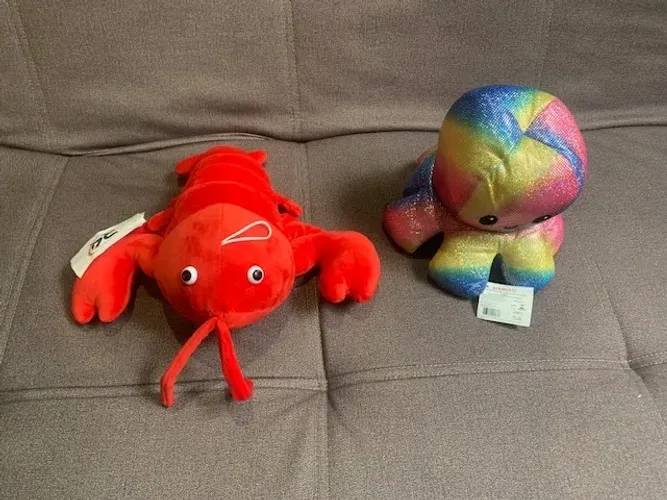 Pelúcias Lagosta Animais Do Mar Decoração e Polvo do Humor