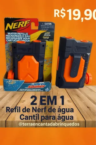 Refil de Nerf de Água 2 em 1 Original -Refil Cantil de Água Original