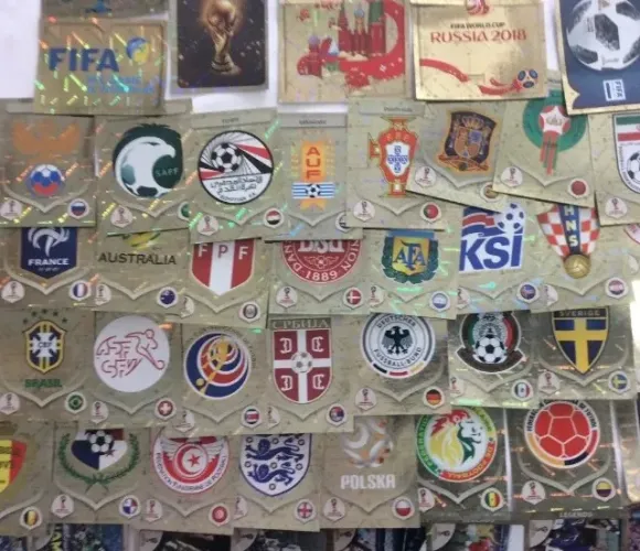 Figurinhas Brilhantes da Copa de 2018