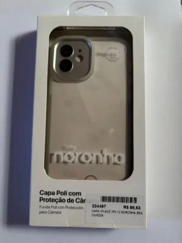 Capa iPhone 12 Noronha Com Proteção de Câmera Iplace Transparente