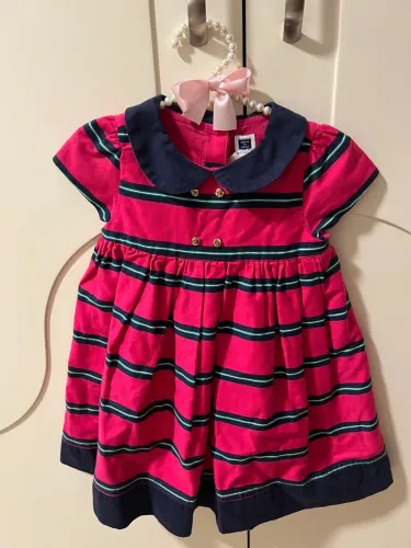 Vestido de tecido comprado nos EUA tamanho 12-18 messes 