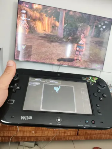 Wii U preto com vários jogos no HD