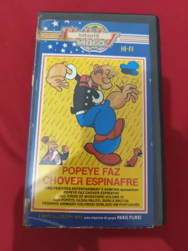 VHS Popeye Faz Chover Espinafre