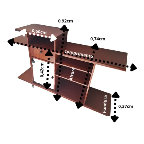Vendo Rack de Madeira