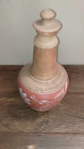 Moringa De Barro Cerâmica 2,0l Agua Fresca Com Tampa 