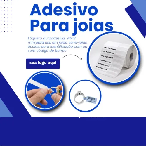 Etiqueta adesiva para joias