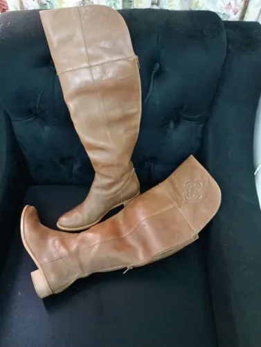 Botas de couro legítimo da Capodarte