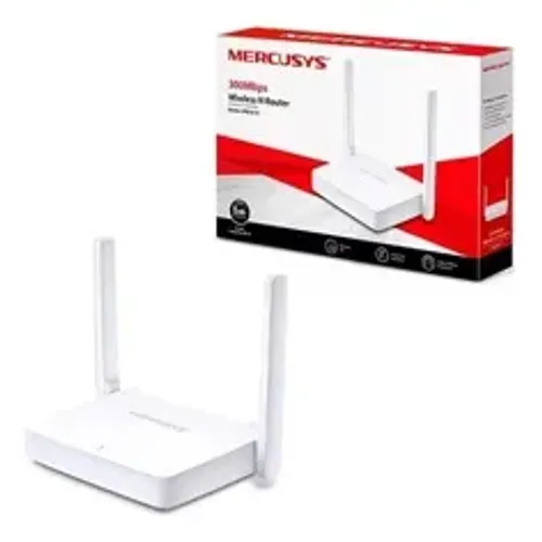 roteador 300mbps 2 Antenas mercusys branco mw301r Box 2xlan  bivolt   0705   d397