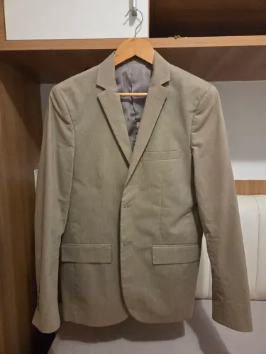 Blazer Buckman masculino Bege - modelagem slim