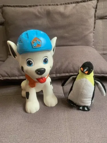 Boneco Cachorro De Vinil Macio Esquadrão Pet P/ Bebês 