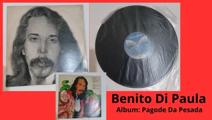 Discos de Vinil Benito Di Paula - Album Pagode da Pesada. 