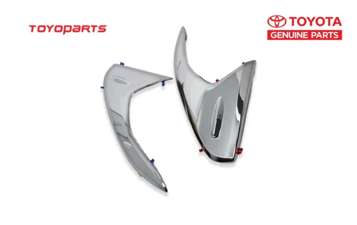 Par de Molduras Laterais da lanterna Cromadas para Toyota Hilux 16/21