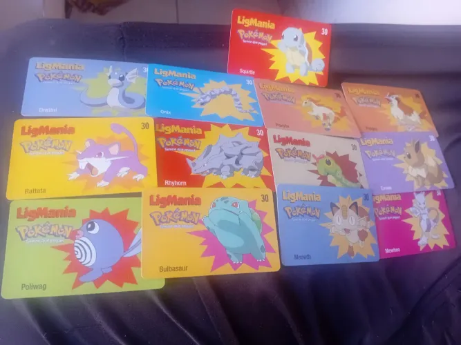 Cartão antigo pokemon