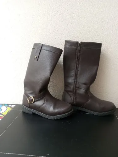Bota coturno infantil marrom n-32