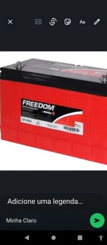 Bateria estacionária de 215amperes