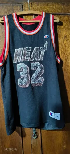 Regata Miami HEAT 32 Mourning - Champion Original - Vintage NBA - Raro