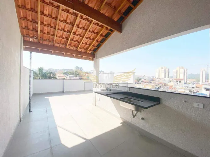 Cobertura sem Condomínio Nova com 2 Quartos para Comprar, 100m² - Jardim Pilar, Santo Andr