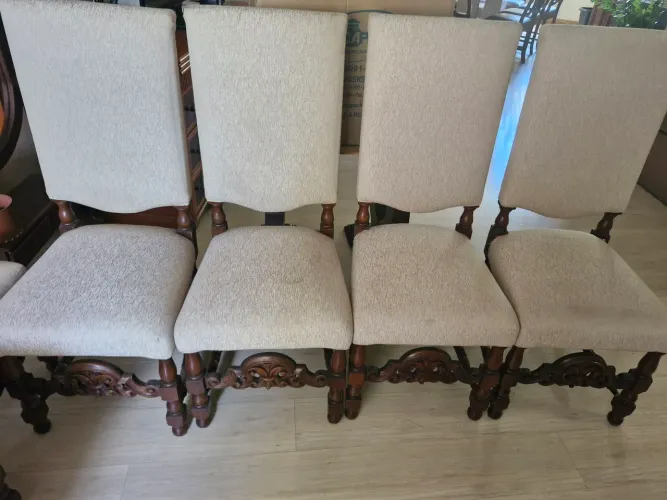 Conjunto de 6 Cadeiras de Jantar em Madeira