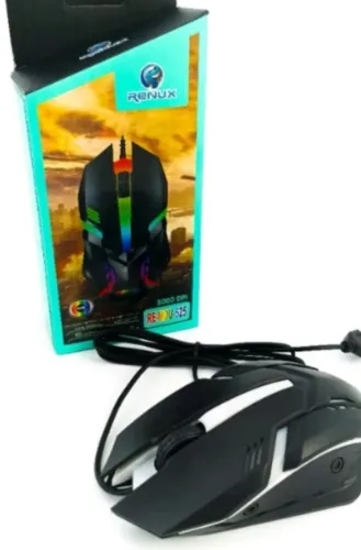 Mouse Gamer Com 3 Botões RGB Colorida