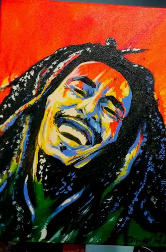 Quadro Bob Marley - Arte Vibrante
