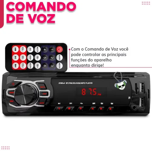 Som automotivo com comando de voz entregamos 