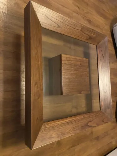 Mesa de Centro Moderna em Madeira e Vidro