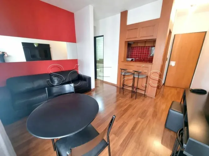 Apartamento mobiliado com vaga de garagem no renomado Crillon disponível locação