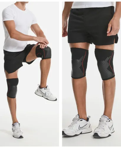 Par de joelheiras de compressão para musculação