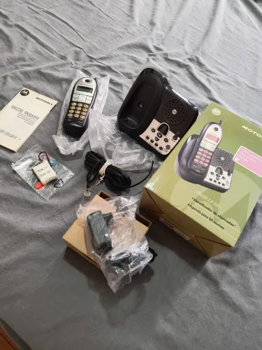 Telefone sem fio com secretaria eletrônica Mototola