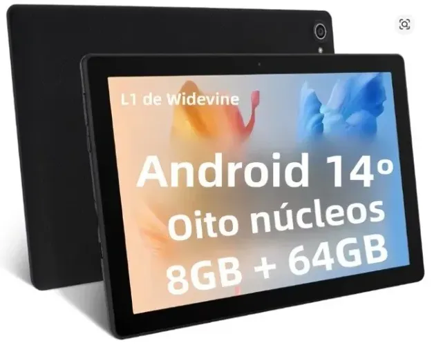 Tablet 10 Polegada android 14 octa-core 8gb ram 64gb rom 1280x800 ips (zero)