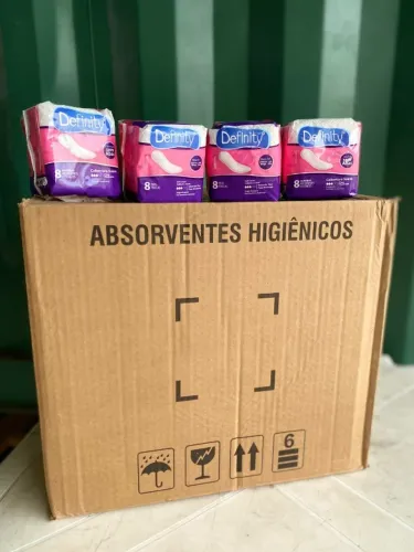 Caixa de Absorventes femininos