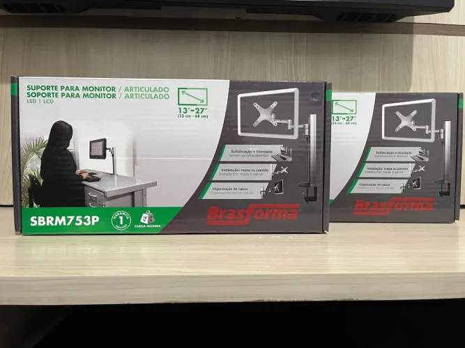 (2) Suporte Articulado para Monitor 13-27'' Brasforma