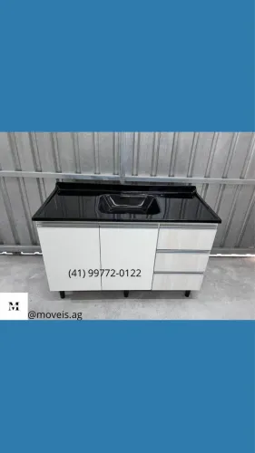 Pia Padrão 1.20x54 - 3 Gavetas - Entrego