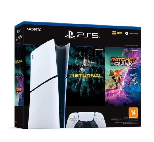 PS5 Slim - Digital + Garantia 01 ano. Temos Loja Física a pronta entrega!