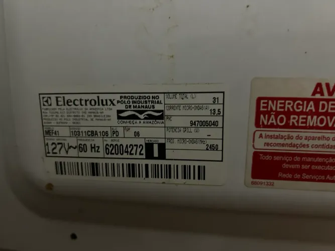 Microondas Electrolux 31L